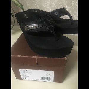 Coach wedge sandals
